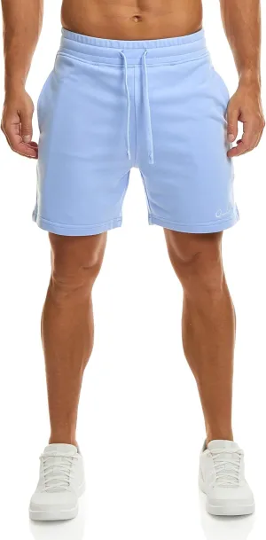 Ouber Men's Cotton Sweat Shorts Athletic Gym Workout Shorts Sporty Casual Shorts