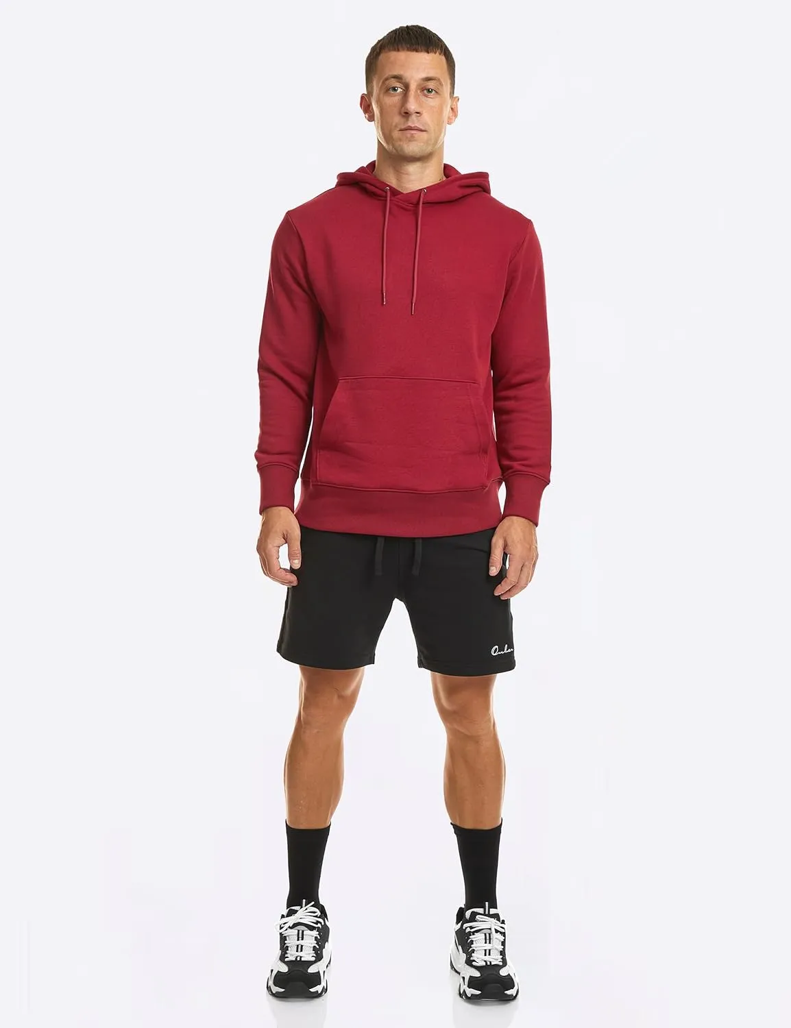 Ouber Men's Cotton Sweat Shorts Athletic Gym Workout Shorts Sporty Casual Shorts