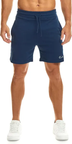 Ouber Men's Cotton Sweat Shorts Athletic Gym Workout Shorts Sporty Casual Shorts