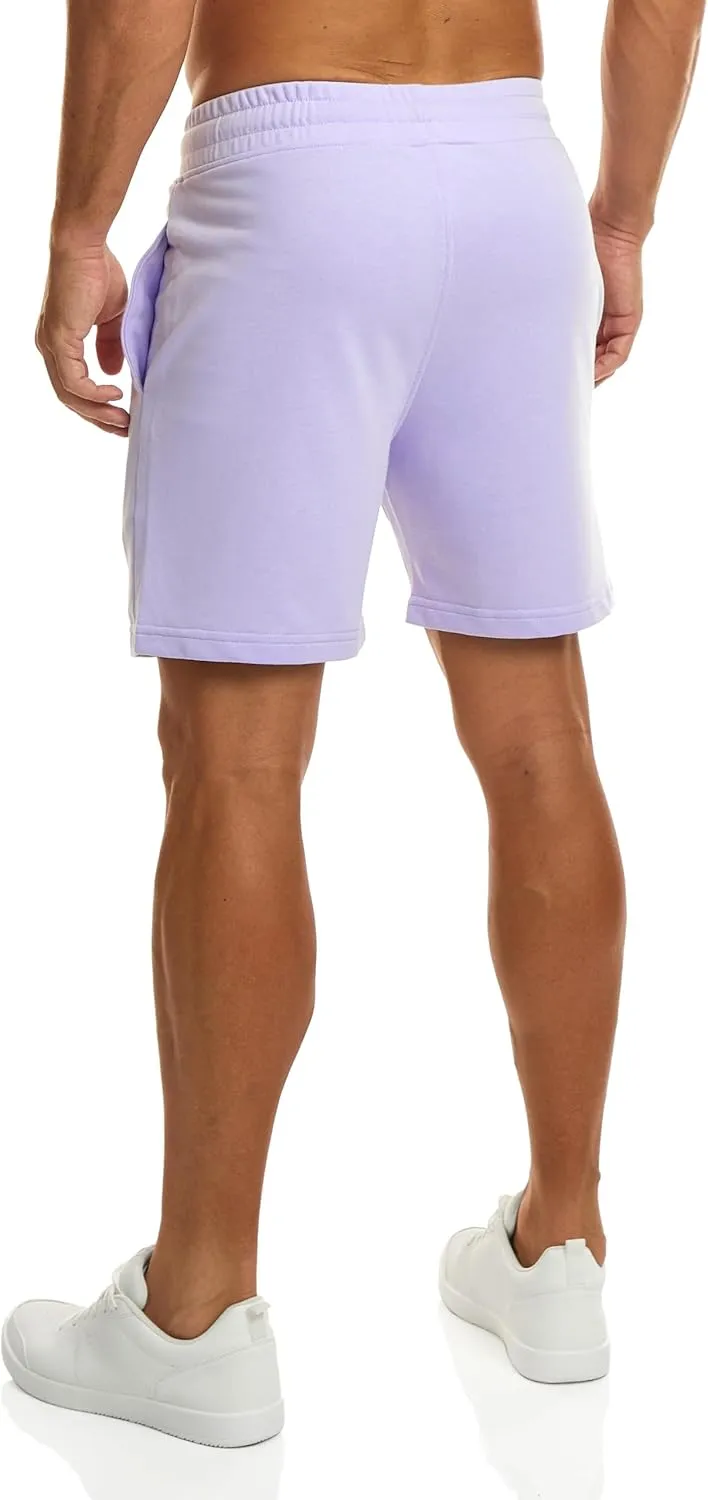 Ouber Men's Cotton Sweat Shorts Athletic Gym Workout Shorts Sporty Casual Shorts