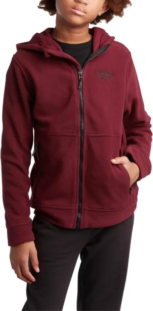 Reebok Boys' Jacket - Warm Polar Fleece Insulated Jacket - Weather Resistant Zip Up Hooded Jackets for Boys (Sizes: 4-20)