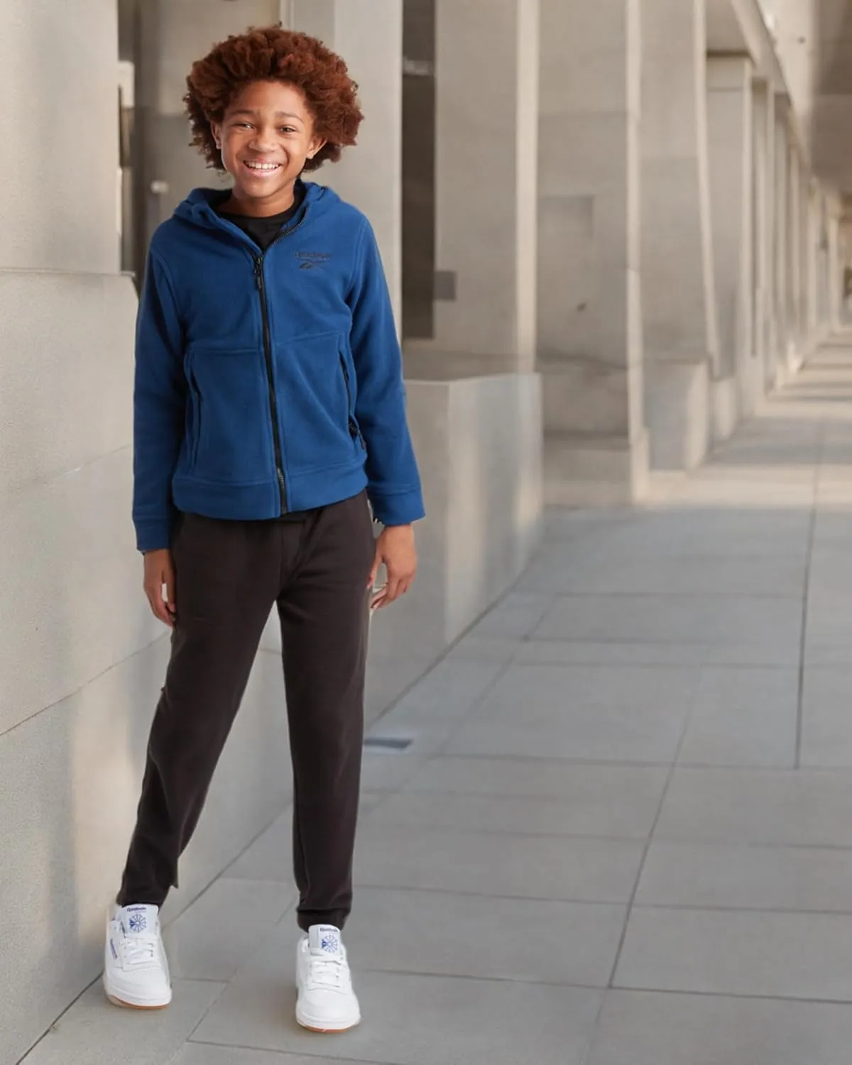 Reebok Boys' Jacket - Warm Polar Fleece Insulated Jacket - Weather Resistant Zip Up Hooded Jackets for Boys (Sizes: 4-20)