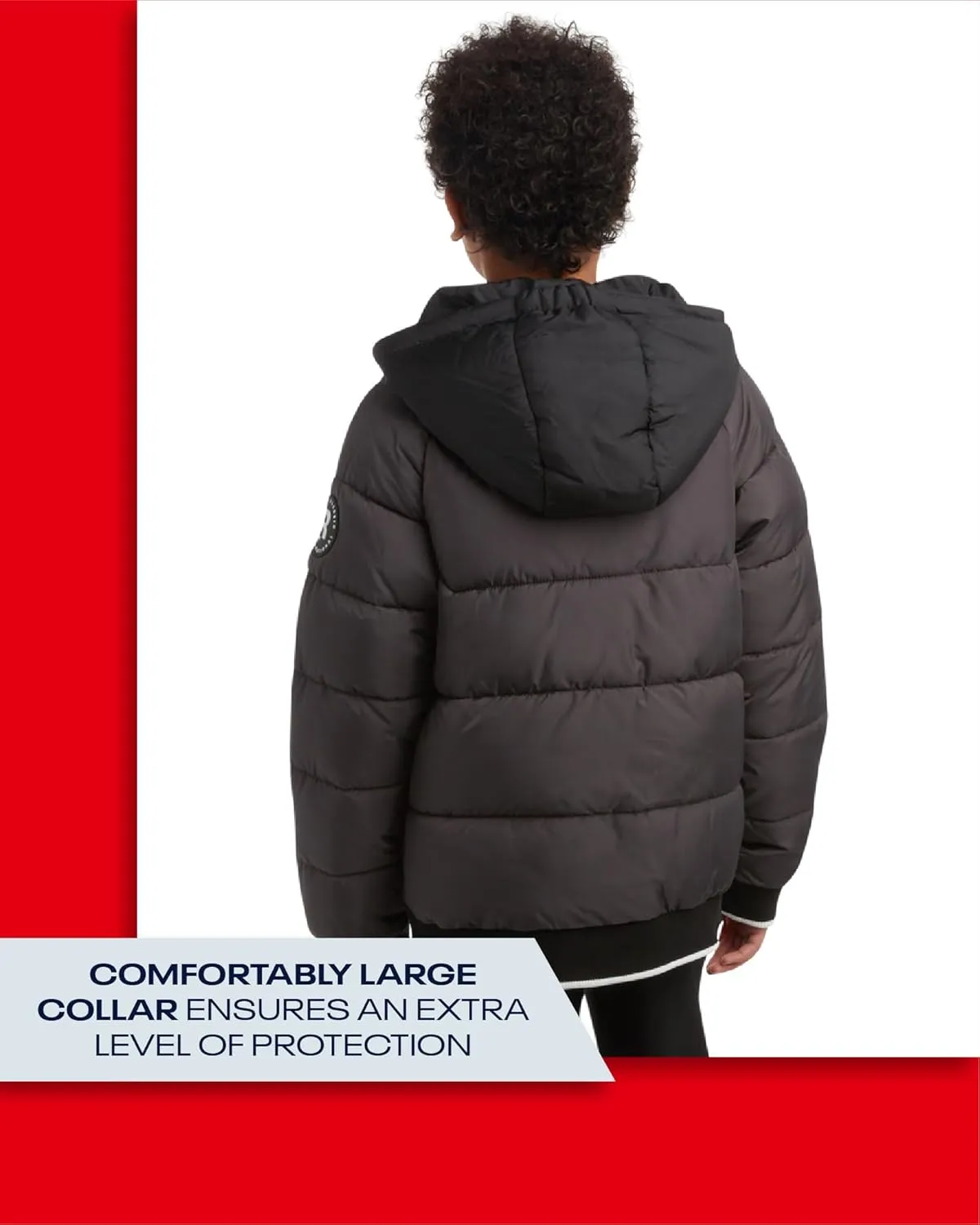 Reebok Boys' Winter Coat - Heavyweight Full Zip Up Quilted Puffer Snow Parka - Weather Resistant Ski Jacket for Boys (8-20)