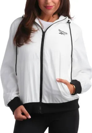Reebok Women's Jacket - Weather Resistant Fleece Lined Windbreaker Jackets for Women  Cozy Zip Up Hoodie Jacket (S-XL)