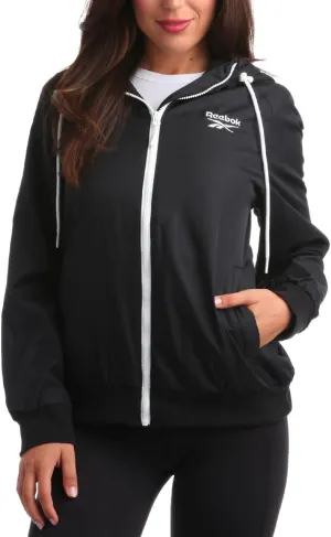 Reebok Women's Jacket - Weather Resistant Fleece Lined Windbreaker Jackets for Women  Cozy Zip Up Hoodie Jacket (S-XL)