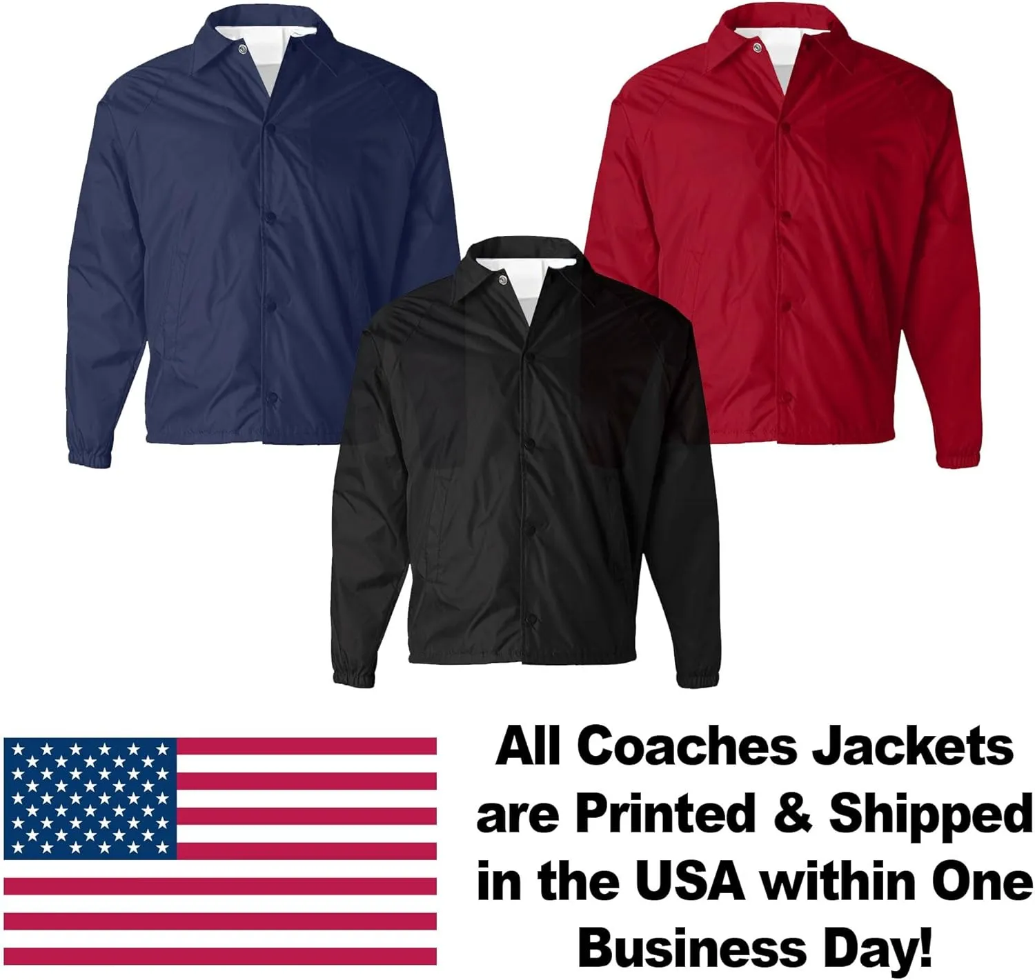 Service and First Responders Coach Jacket Collection One Event Staff Windbreaker Police Security Constable