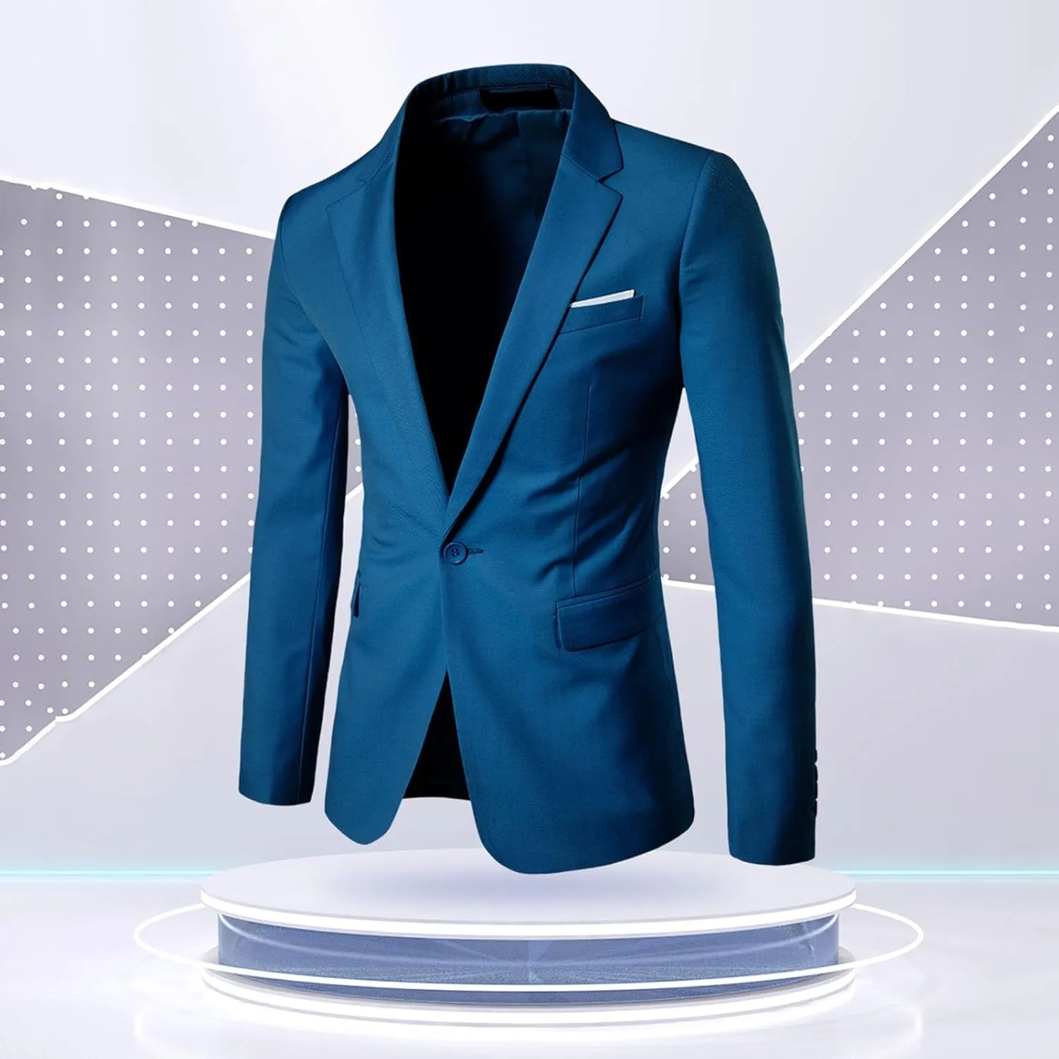 Sports Coats For Men 2024 One Button Suit Coat Jacket Tops Men Fashion Summer Sports Jackets For Men White Suit Men