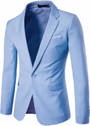 Sports Coats For Men 2024 One Button Suit Coat Jacket Tops Men Fashion Summer Sports Jackets For Men White Suit Men