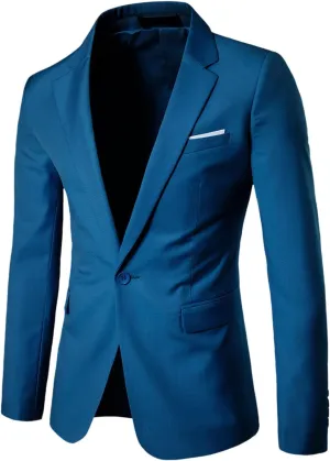Sports Coats For Men 2024 One Button Suit Coat Jacket Tops Men Fashion Summer Sports Jackets For Men White Suit Men