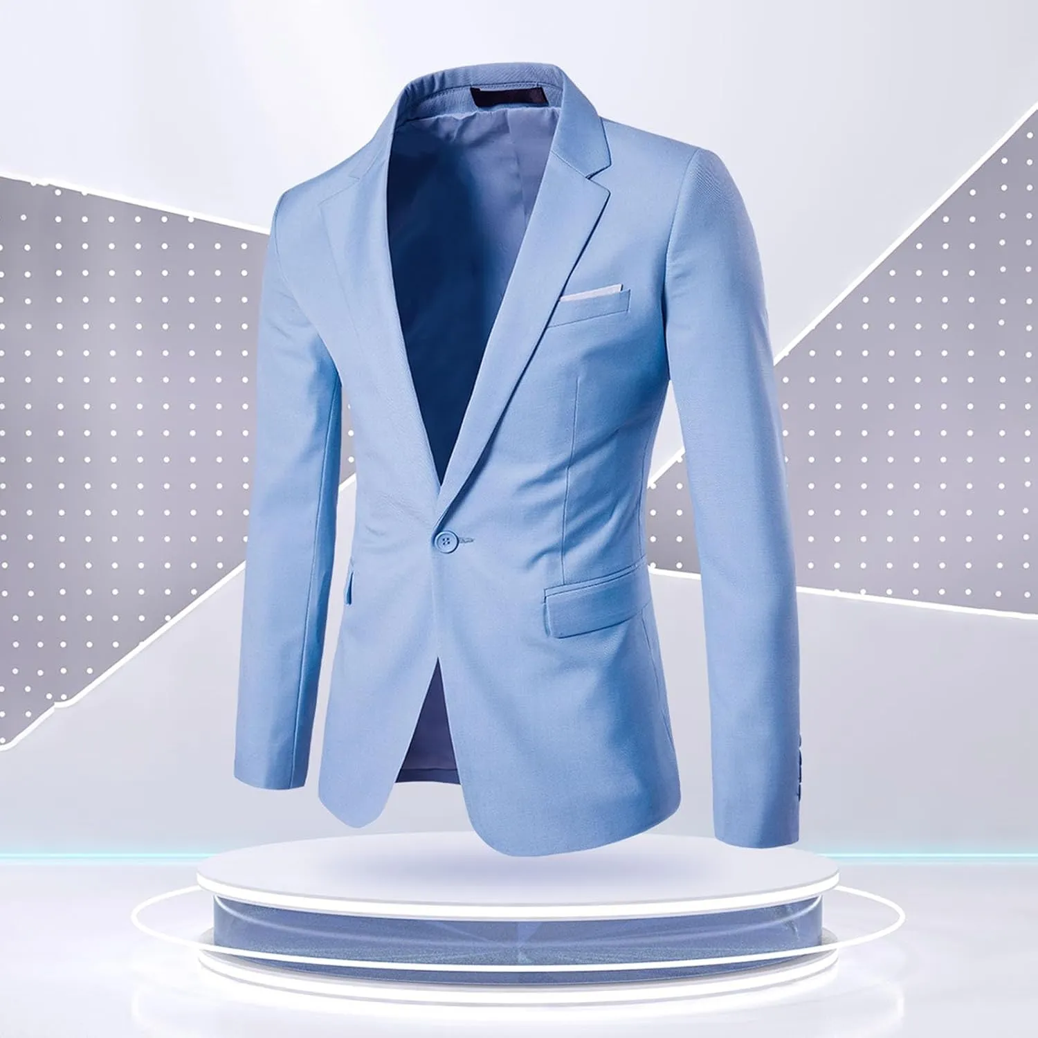 Sports Coats For Men 2024 One Button Suit Coat Jacket Tops Men Fashion Summer Sports Jackets For Men White Suit Men