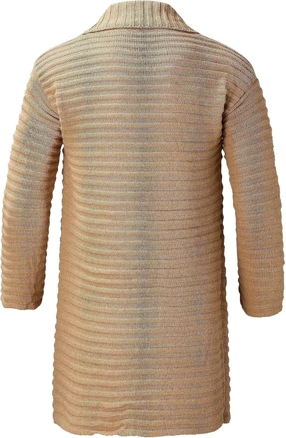 Sweaters for Men Men's Shawl Collar Long Cardigan Heavyweight Knitted Open Front Cardigans Sweaters