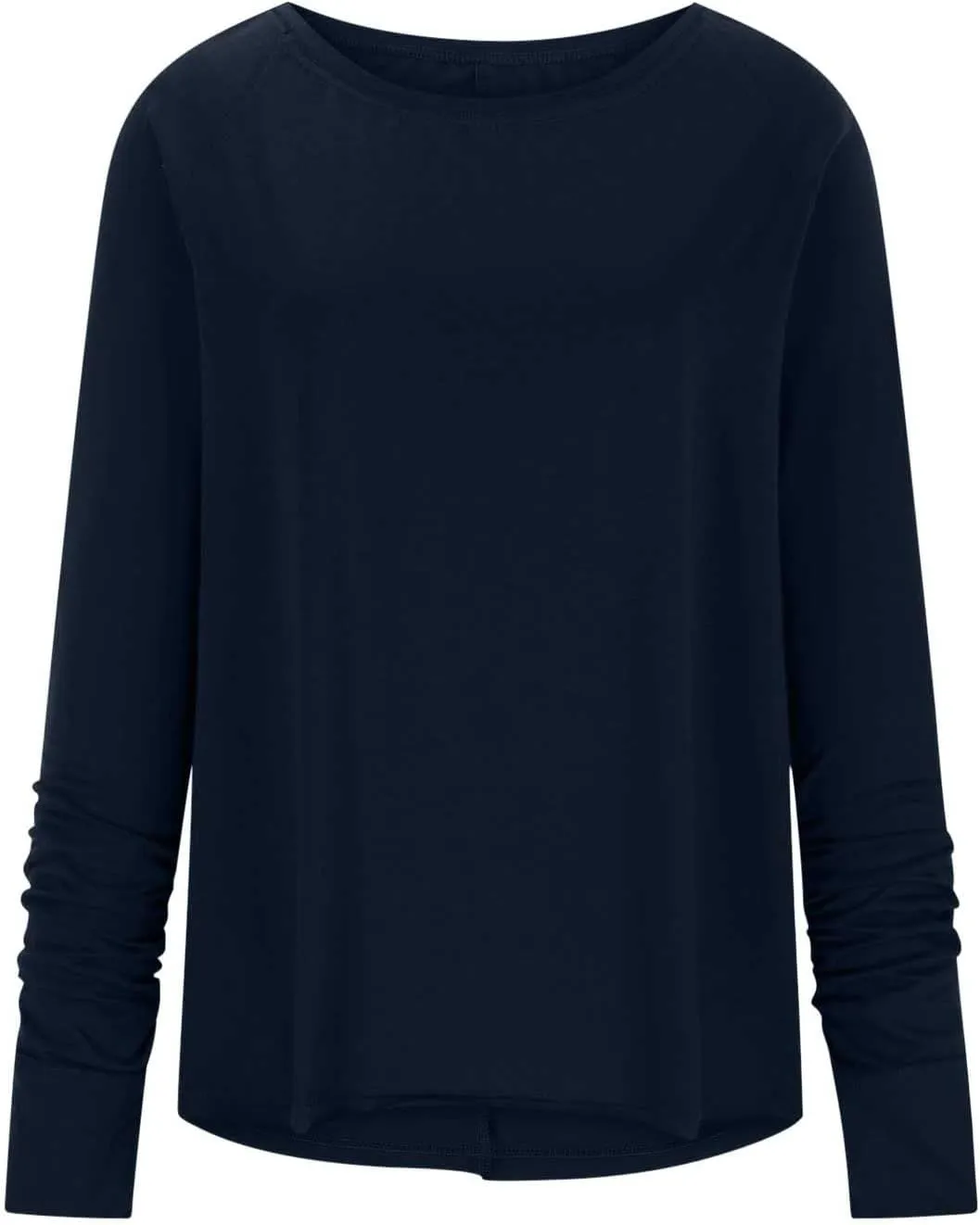 Tops for Women Trendy Long Sleeve Solid Crewneck Basic Tee Shirts Loose Fit Casual Trendy Pullover with Thumb Holes