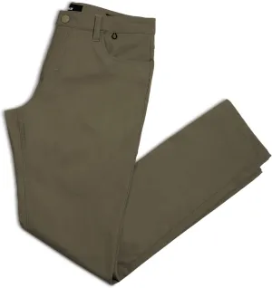 TRUE Linkswear All Day Men's Chino Golf Pants, Slim Straight Fit, 4-Way Stretch, Weather Resistant, Olive