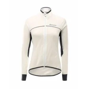 Virgo Womens Rain Jacket White/Grey by Santini