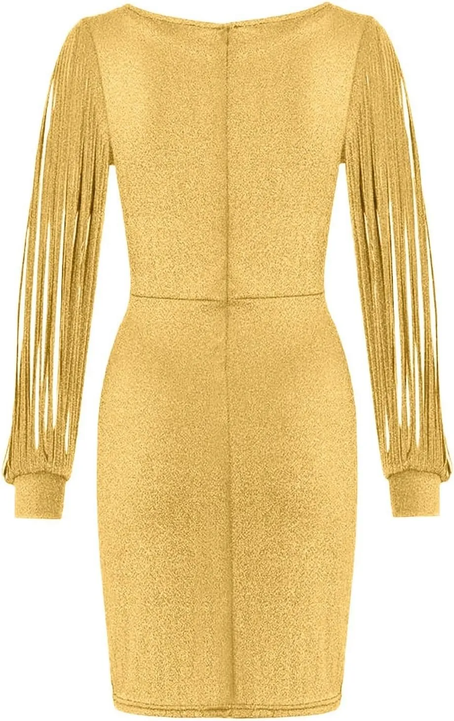 Women Sequin Bodycon Midi Dress Elegant Long Sleeve Cutout Party Evening Gown Formal Dresses