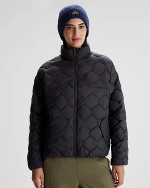 Women's Any Time Down Short Jacket - Black Stingray