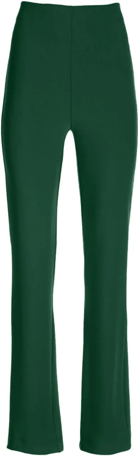 Womens Business Professional Pants Straight Leg Yoga Work Stretchy Pant Office Casual Elegant High Waist Trousers