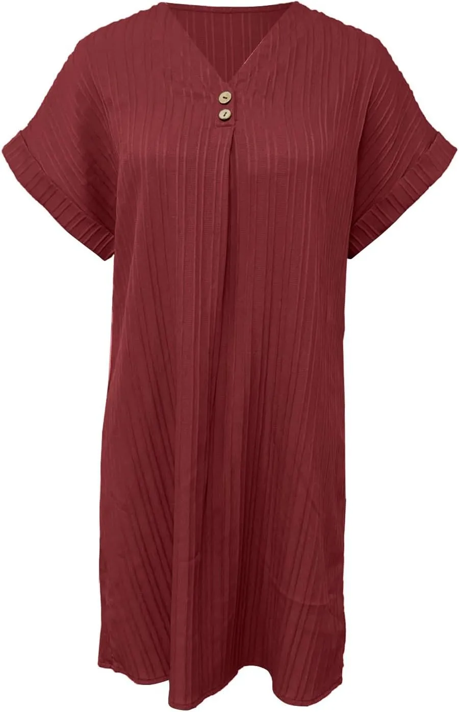 Womens Button Down Summer Dress 2025 Spring Flutter Sleeve Cotton Linen Dress Beach A Line Casual Dress Plus Size
