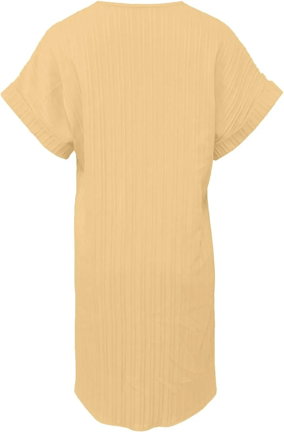 Womens Button Down Summer Dress 2025 Spring Flutter Sleeve Cotton Linen Dress Plus Size Beach A Line Casual Dress