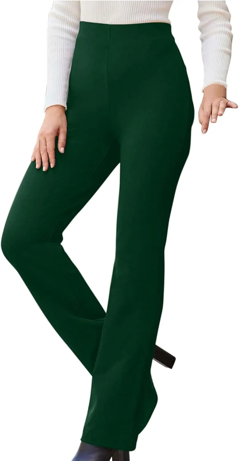 Womens Dress Pants High Waist Business Casual Work Suit Straight Leg Pant Stretch Elegant Comfy Professional Trousers