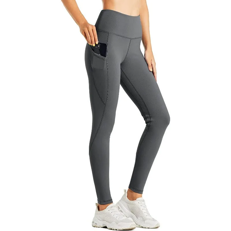 Women's Fleece Lined Leggings Water Resistant Thermal Winter Pants Hiking Yoga Running Tights High Waisted