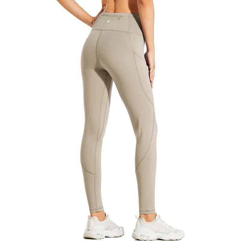 Women's Fleece Lined Leggings Water Resistant Thermal Winter Pants Hiking Yoga Running Tights High Waisted