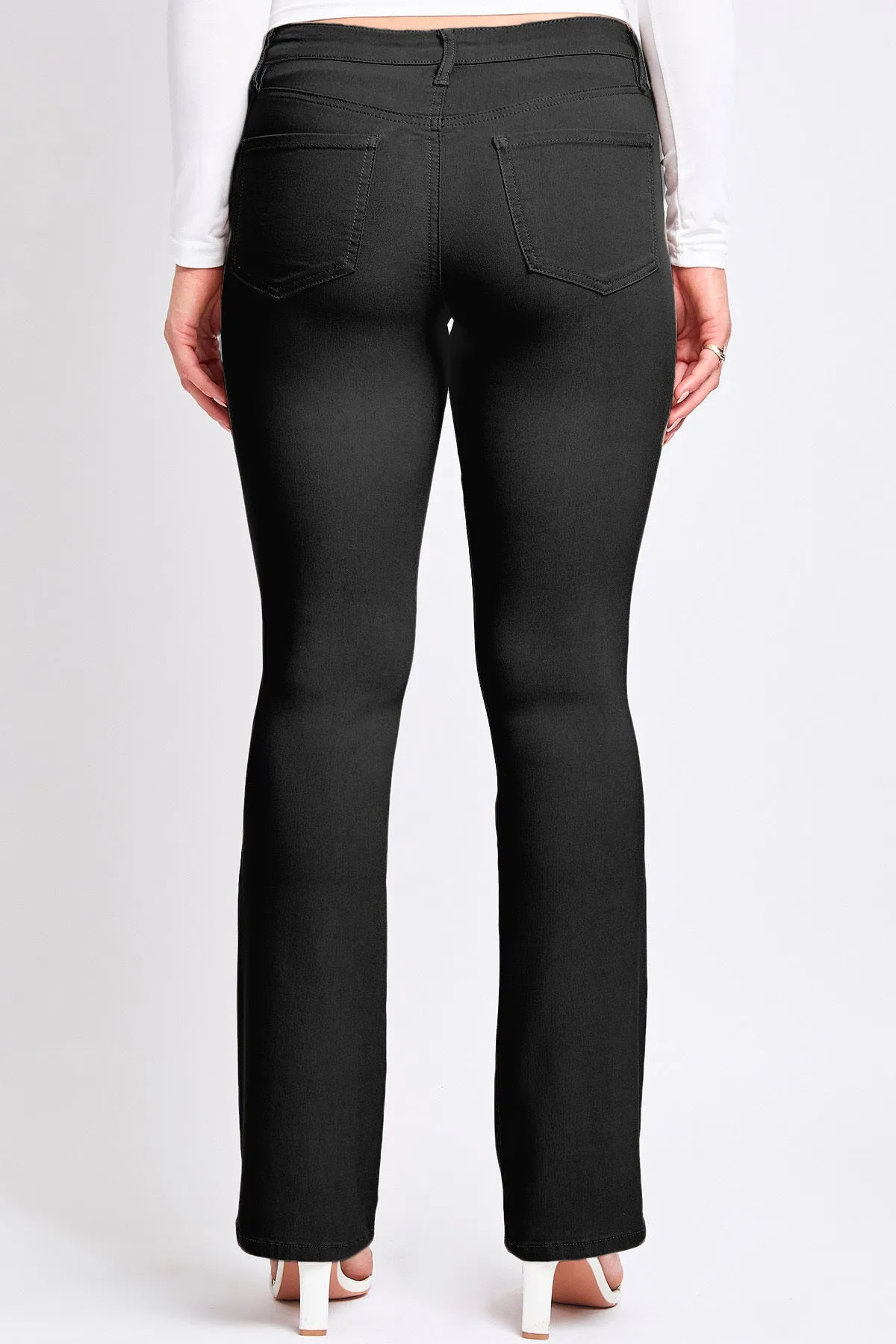 Women's Hyperstretch Mid Rise Bootcut Pants, Black
