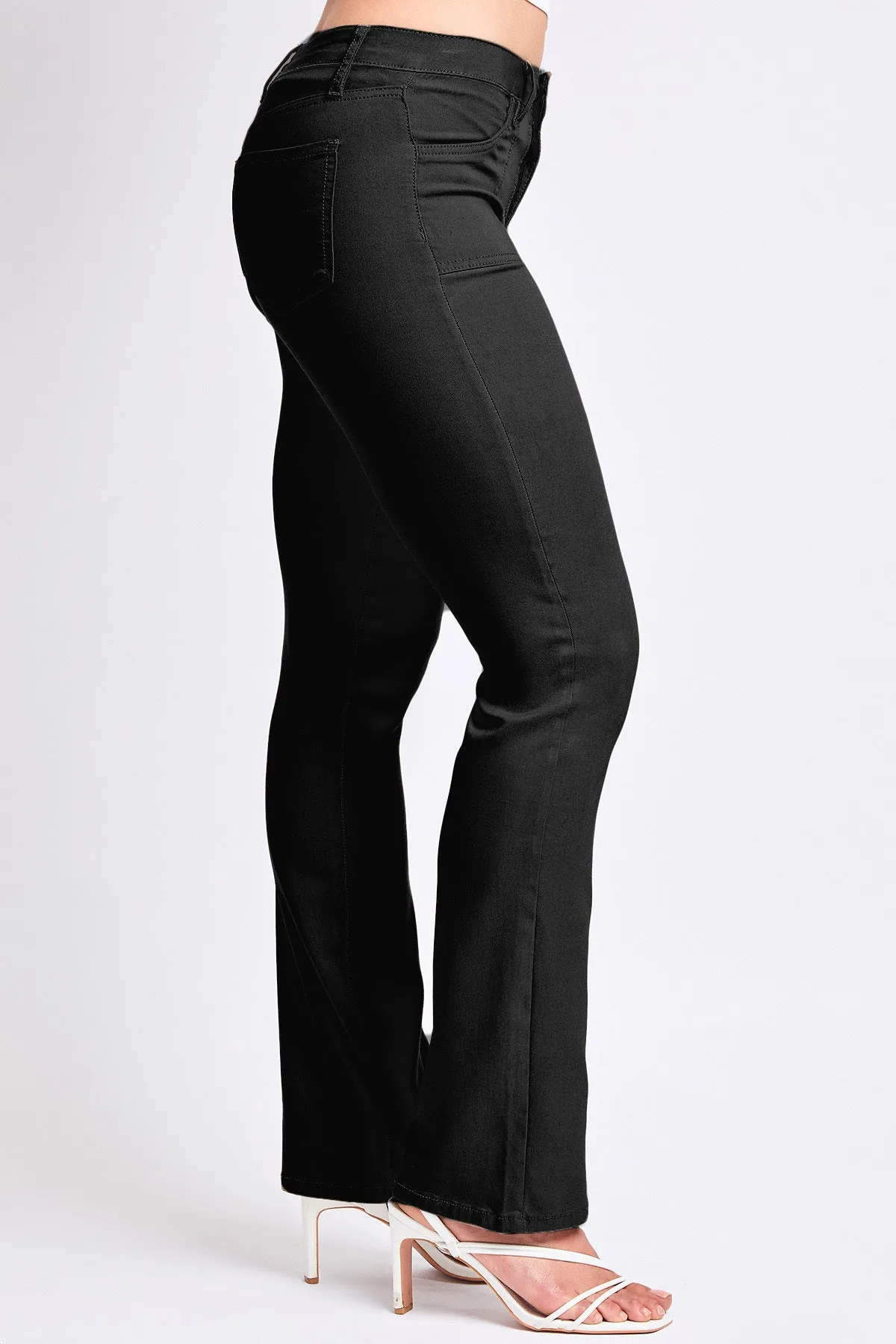 Women's Hyperstretch Mid Rise Bootcut Pants, Black