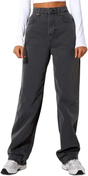 Women's Loose Jeans High Waisted Wide Leg Baggy Straight Jeans Denim Pants