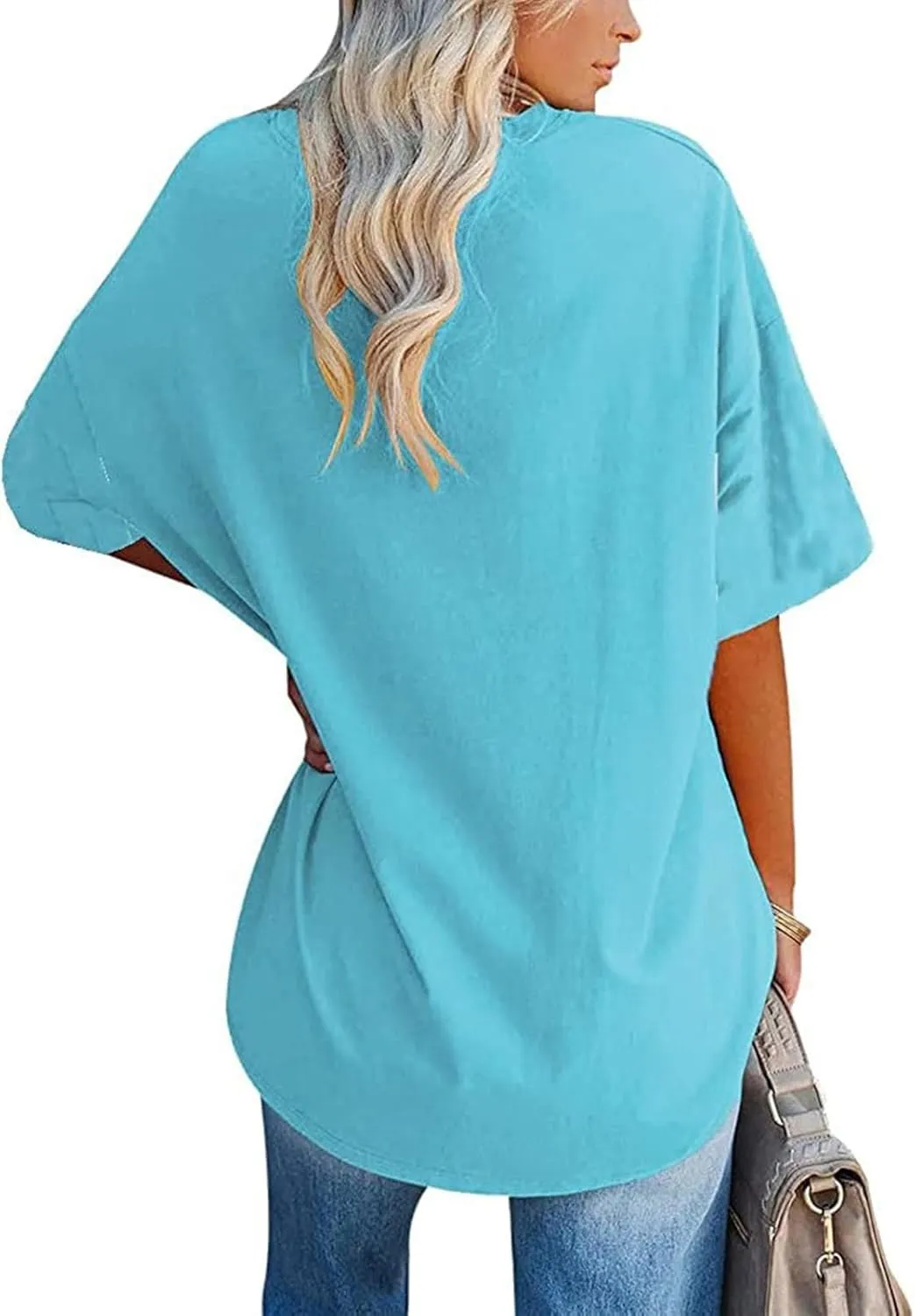 Women's Oversized T-Shirt Summer Casual Tops Short Sleeve Loose fit Tunic Basic Tees