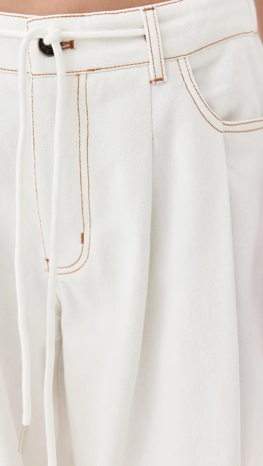 Women's Slouched Tie Up Jeans