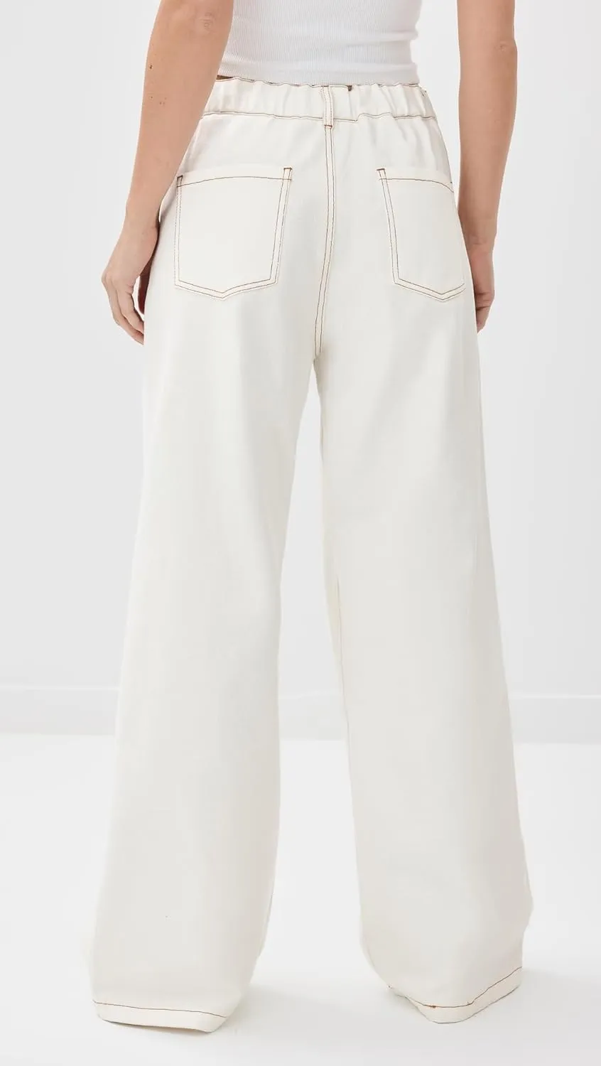 Women's Slouched Tie Up Jeans