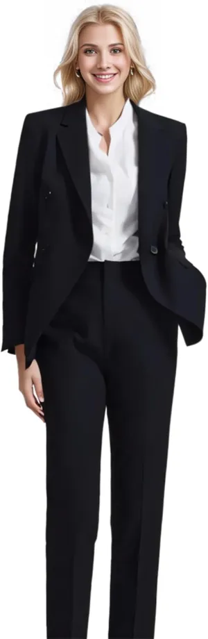 Women's Suiting Pant Suits for Women Business Professional Outfits Double Breasted Womens Prom Suit 2 Piece Set