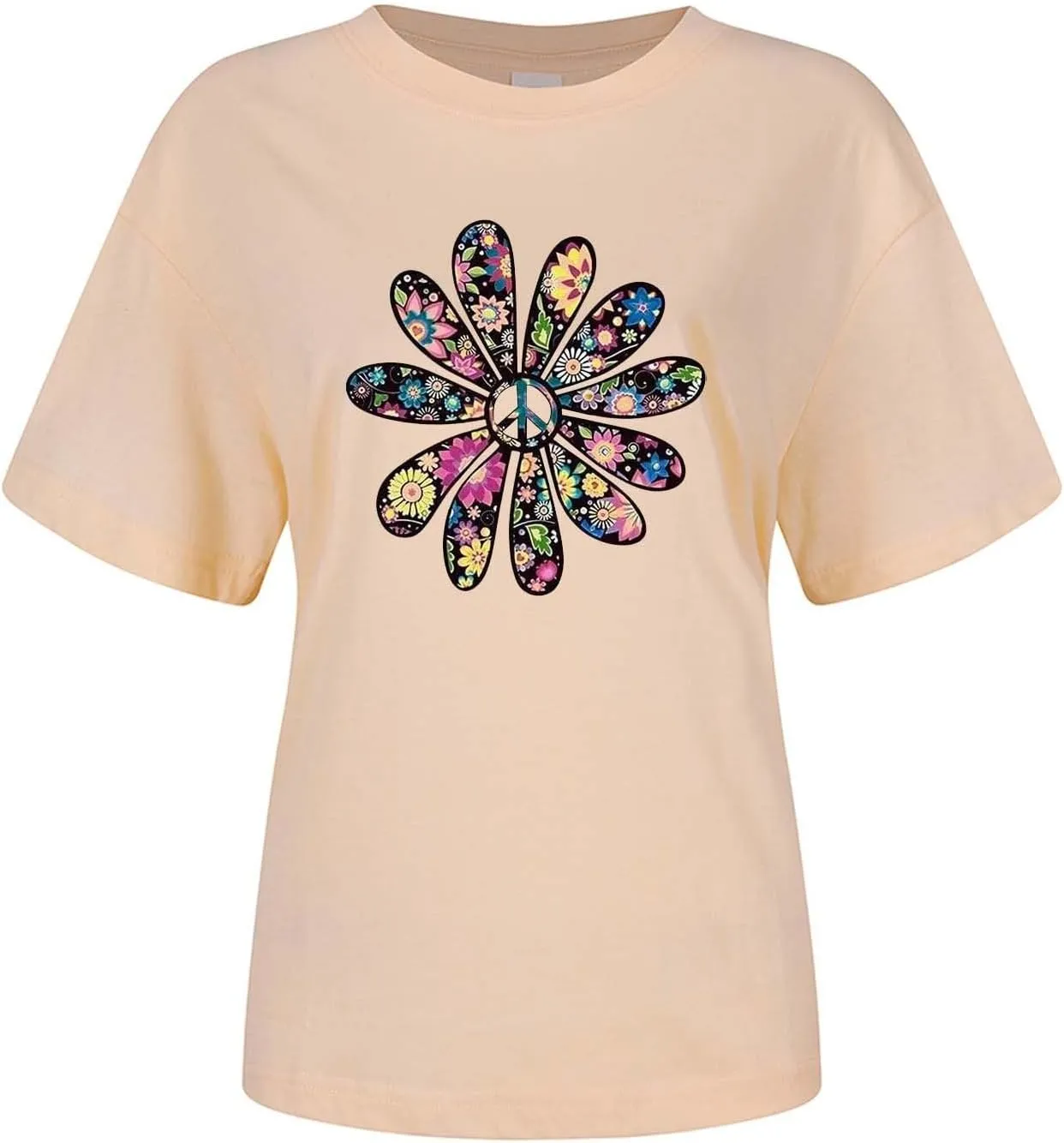 Womens Summer Short Sleeve T Shirt Soft Plus Size Cotton Graphic Crewneck Tees Casual Summer Basic Tunic Top Trendy 2025